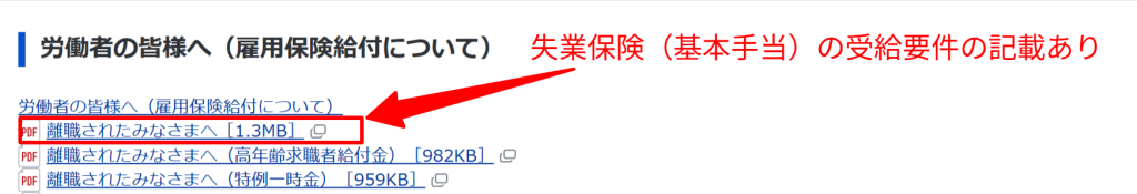 厚生労働省が定める失業保険（基本手当）の受給要件