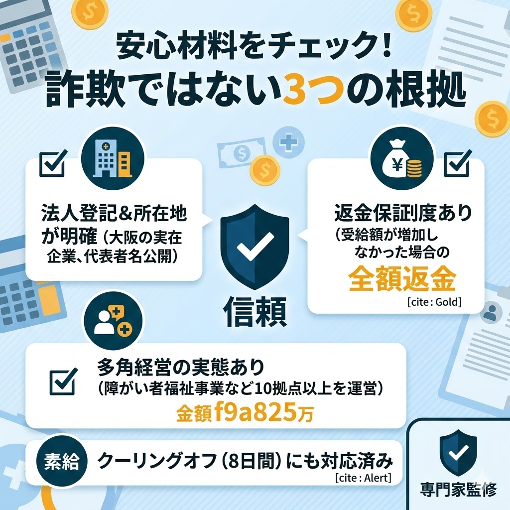 RE:STARTが詐欺ではない根拠。法人登記の有無、返金保証制度、他事業の運営実績をチェックリスト形式で解説。