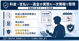 日本生活支援協会の料金・支払い・返金の核心を一目で整理した図解